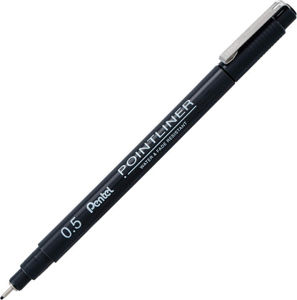 Pentel P/liner Pigmt Line 0.5 Blk 12