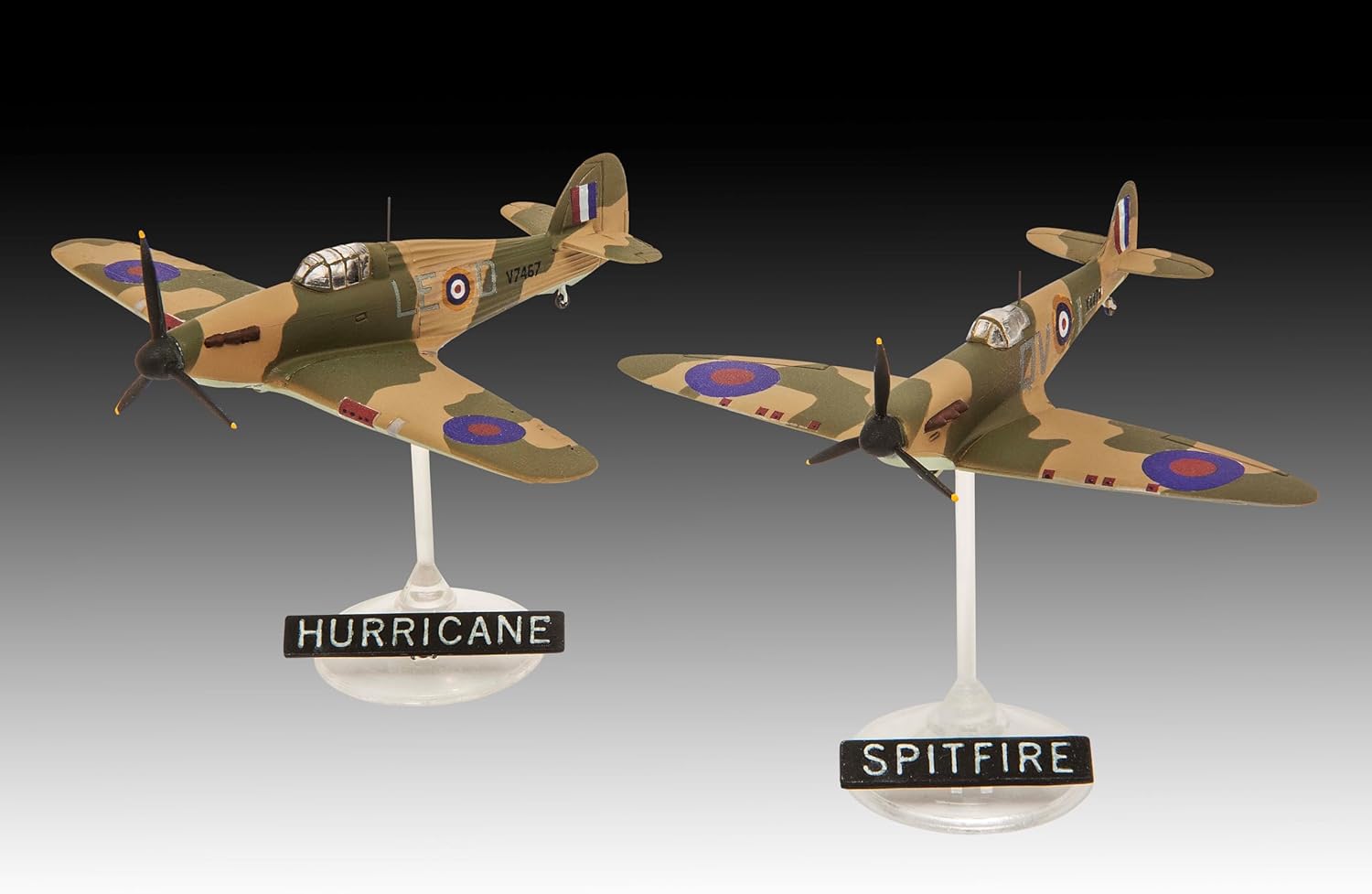 Revell 03771 Supermarine Spitfire Mk.Ia & Hawker Hurricane Mk.I 1:144 Scale Unbuilt/Unpainted Plastic Model Kit