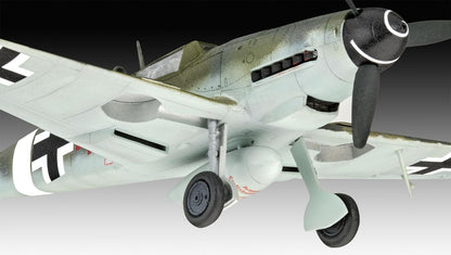 Revell- Combat Set Bf109G-10 & Spitfire Messerschmitt Accesorios, Color Plateado, Mittel (RV03710