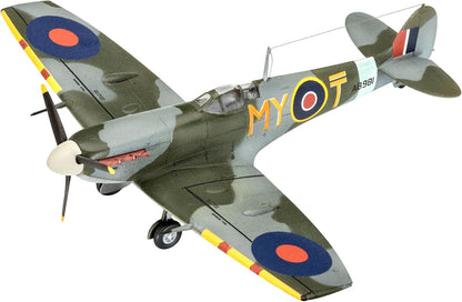 Revell- Combat Set Bf109G-10 & Spitfire Messerschmitt Accesorios, Color Plateado, Mittel (RV03710