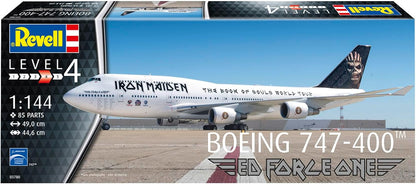 Revell 03780 Boeing 747-400 Iron Maiden Ed Force One 1:144 Scale Unbuilt/Unpainted Plastic Model Kit