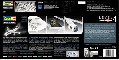Revell 03780 Boeing 747-400 Iron Maiden "Ed Force One" 1:144 Scale Unbuilt/Unpainted Plastic Model Kit