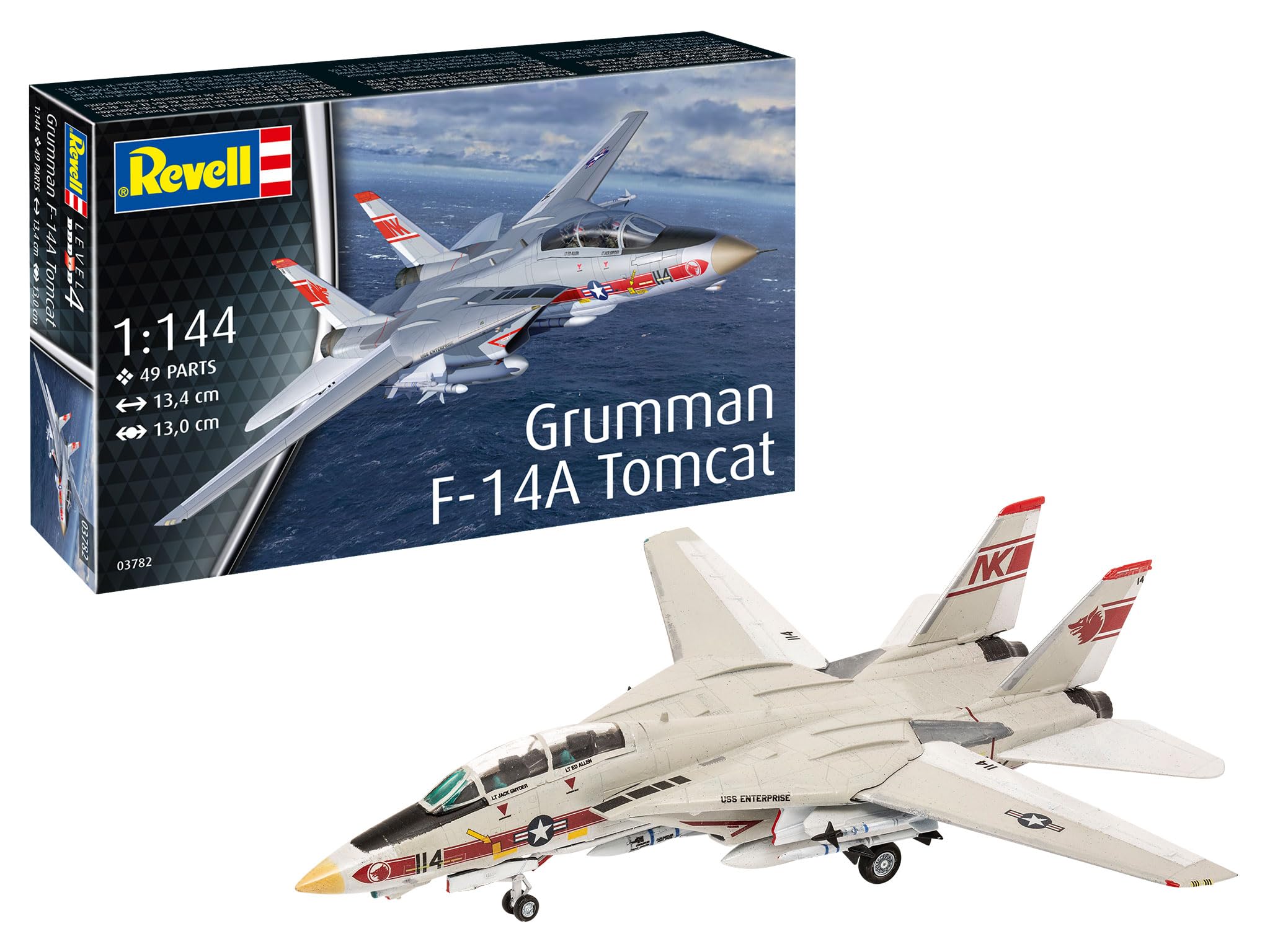 Revell 03782 Grumman F-14A Tomcat 1:144 Scale Unbuilt/Unpainted Plastic Model Kit