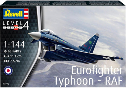 Revell 03796 Eurofighter Typhoon - RAF 1:144 Scale Unbuilt/Unpainted Plastic Model Kit