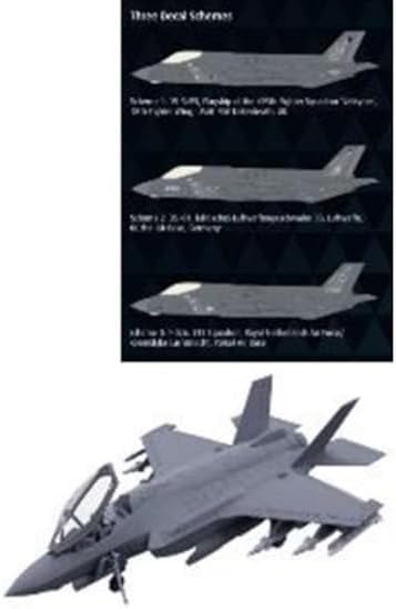 Revell 03799 Lockheed Martin F-35A Fighter Aircraft 1:72 Scale Unbuilt/Unpainted Plastic Model Kit, Molded Colour
