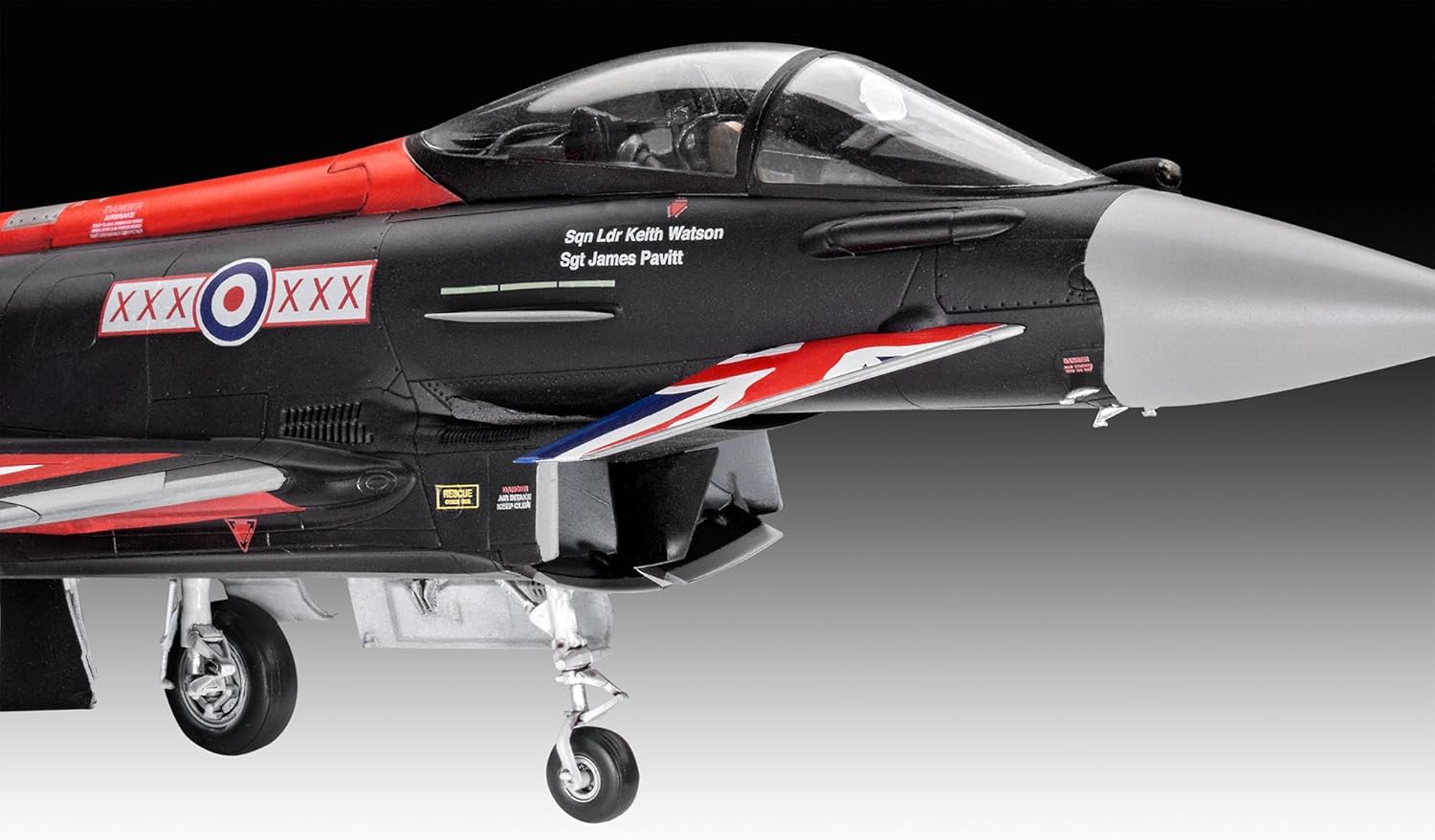 Revell 03820 Eurofighter Typhoon "Black Jack“ 1:48 Scale Unbuilt/Unpainted Plastic Model Kit