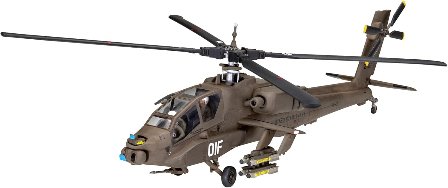 Revell 03824 AH-64A Apache 1:72 Scale Unbuilt/Unpainted Plastic Model Kit