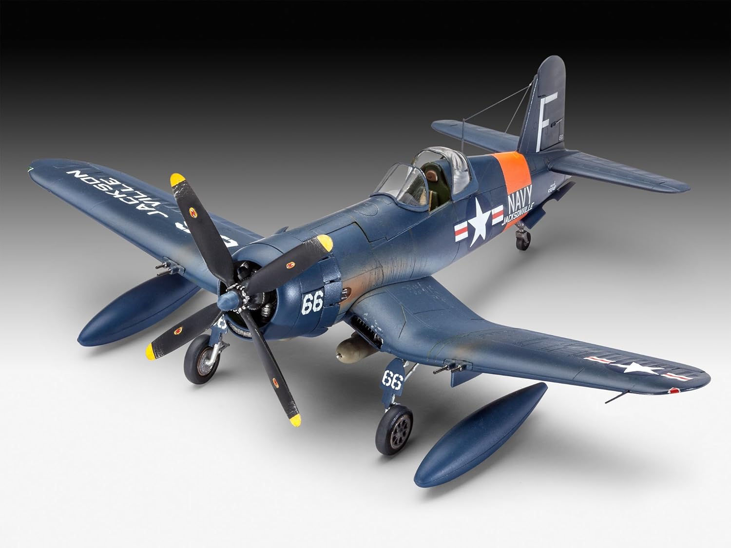 Revell-F4U-4 Corsair Maqueta Avión, 10+ Años, Multicolor, 14,8cm (03955