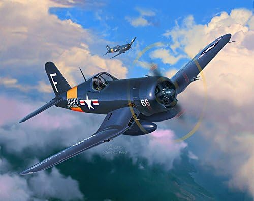 Revell-F4U-4 Corsair Maqueta Avión, 10+ Años, Multicolor, 14,8cm (03955