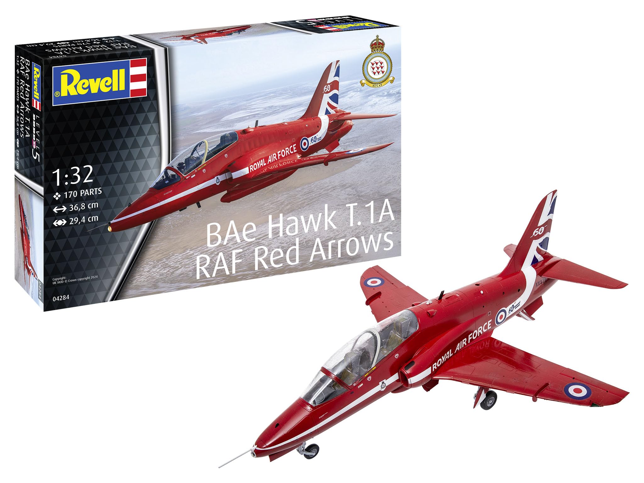 Revell 04284 BAe Hawk T.1A RAF Red Arrows 1:72 Scale - Unbuilt/Unpainted Plastic Model Kit