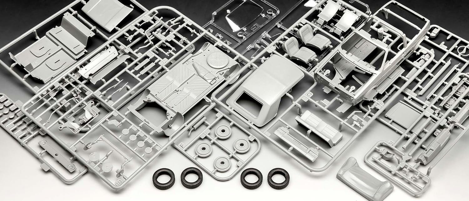 Revell Gift Set 05636 "50 Years of VW Golf 1" 1:24 Scale Unbuilt Plastic Model Kit with Accessories