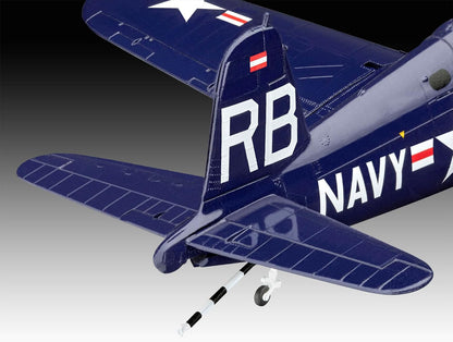 Revell Gift Set 05641 F4U-4 Corsair: Flying Bulls 25th Anniversary 1:48 Scale Unbuilt Plastic Model Kit with Accessories
