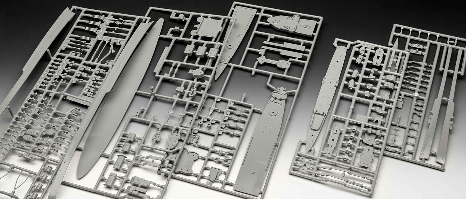 Revell Gift Set 05644 Pacific Warriors (USS Fletcher & Indianapolis) 1:700 Scale Unbuilt Plastic Model Kits with Accessories