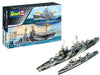 Revell Gift Set 05644 Pacific Warriors (USS Fletcher & Indianapolis) 1:700 Scale Unbuilt Plastic Model Kits with Accessories