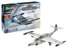 Revell Gift Set 05650 50th Anniversary. "Northrop F-89 Scorpion" 1:48 Scale Unbuilt Plastic Model Kits with Contacta Professional Glue, Paintbrush & Selected Aqua Color Paints