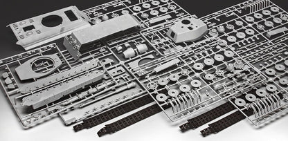 Revell Model Set 63249 Tiger II Ausf. B Tank 1:35 Scale Unbuilt/Unpainted Plastic Model Kit with Accessories