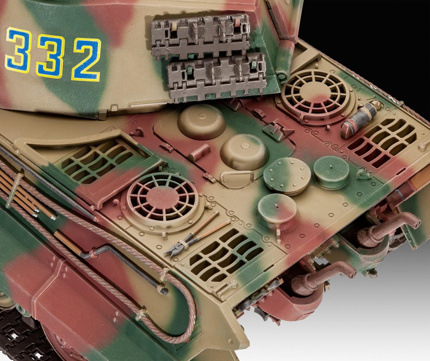 Revell Model Set 63249 Tiger II Ausf. B Tank 1:35 Scale Unbuilt/Unpainted Plastic Model Kit with Accessories