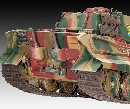 Revell Model Set 63249 Tiger II Ausf. B Tank 1:35 Scale Unbuilt/Unpainted Plastic Model Kit with Accessories