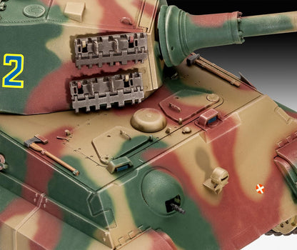 Revell Model Set 63249 Tiger II Ausf. B Tank 1:35 Scale Unbuilt/Unpainted Plastic Model Kit with Accessories