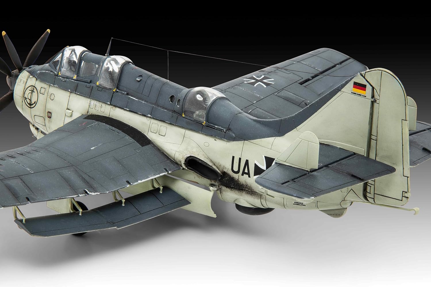 Revell 63775 Model Set Fairey Gannet AS.1/AS.4 1:72 Scale Unbuilt/Unpainted Plastic Model Kit with Accessories