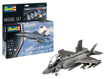Revell 63799 Model Set Lockheed Martin F-35A Lightning II 1:72 Scale Plastic Model Kit & Accessories