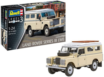 Revell Modellbausatz I Land Rover Series III LWB 109 I Detailreicher Level 3 Fahrzeug Bausatz I 174 Teile I Maßstab 1:24 I für Kinder und Erwachsene ab 10 Jahren, Mittel