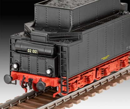 Revell Model Set 62171 Express Locomotive BR02&Tender 2'2'T30 1:87 Scale Unbuilt/Unpainted Plastic Model Kit with Accessories