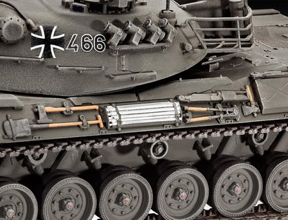 Revell Model Set 63240 Leopard Tank 1 1:35 Scale Unbuilt/Unpainted Plastic Model Kit With Accessories