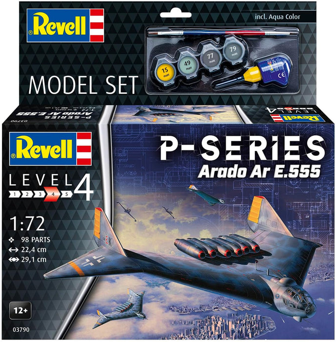 Revell 63790 Model Set Arado Ar E.555 - P-Series 1:72 Scale Unbuilt/Unpainted Plastic Model Kit with Accessories