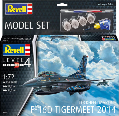 Revell 63844 Model Set Scale Fahrzeug F-16D Fighting Falcon-Juego de modelaje (Escala 1:72