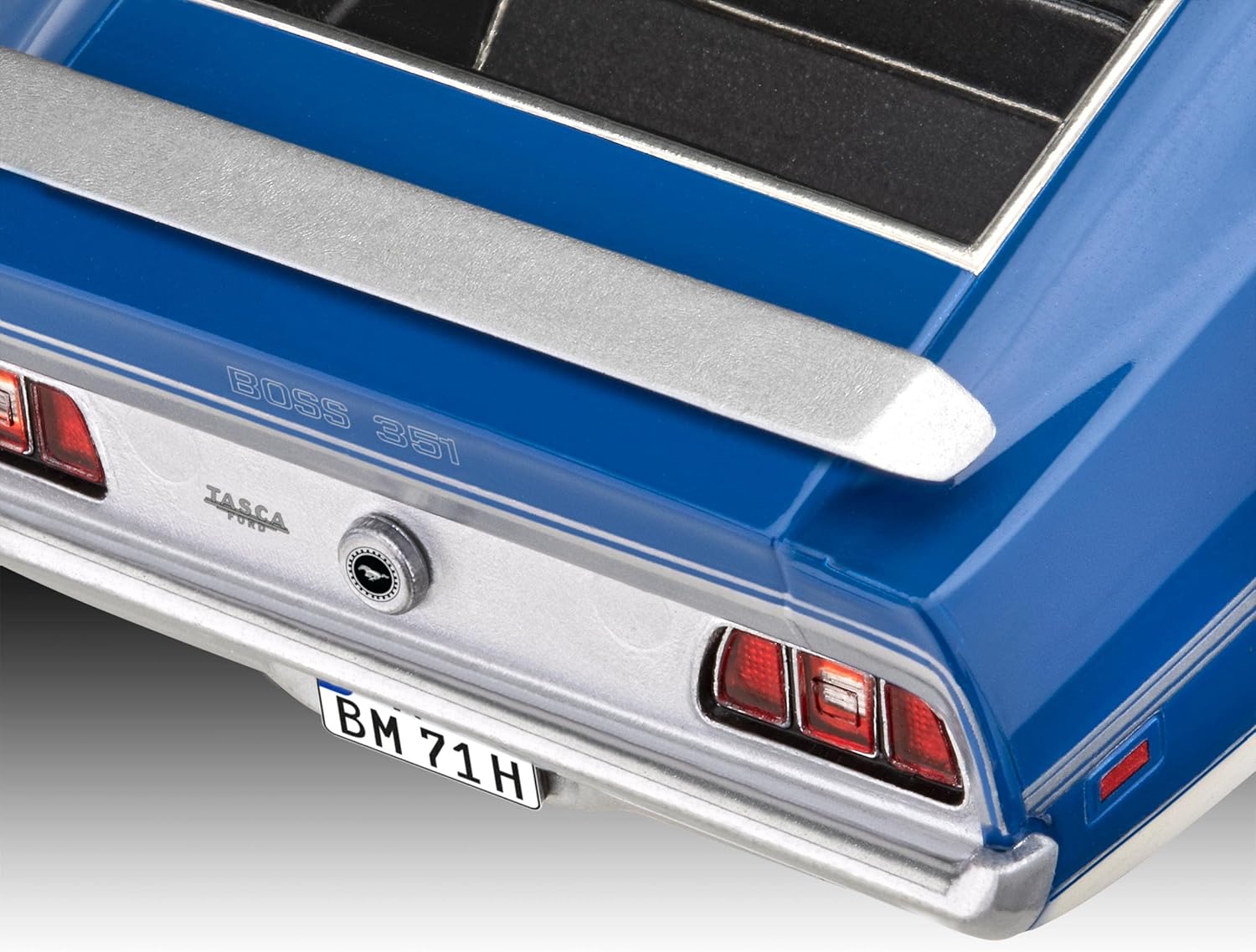 Revell 67699 1:25-Model Set 71 Mustang Boss 351 originalgetreuer Modellbausatz für Fortgeschrittene, unlackiert