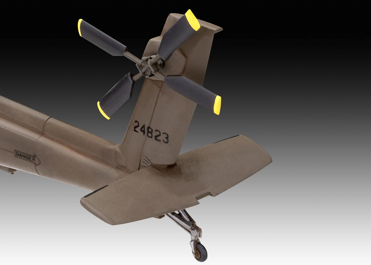 Revell 63824 1:144-Modellsatz AH-64A Apache Army originalgetreuer Modellbausatz für Fortgeschrittene, unlackiert