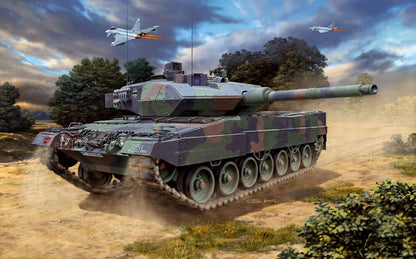 Revell Model Set 63180 Leopard 2A6/A6M 1:72 Scale Unbuilt/Unpainted Plastic Model Kit With Accessories