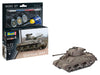 Revell Model Set 63290 Sherman Tank M4A1 1:72 Scale Unbuilt/Unpainted Plastic Model Kit With Accessories