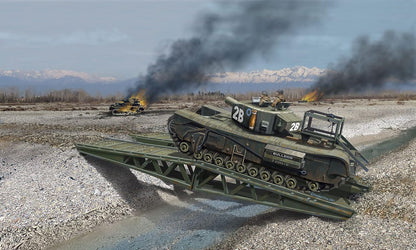 Revell 63297 Churchill originalgetreuer Modellbausatz, Aqua