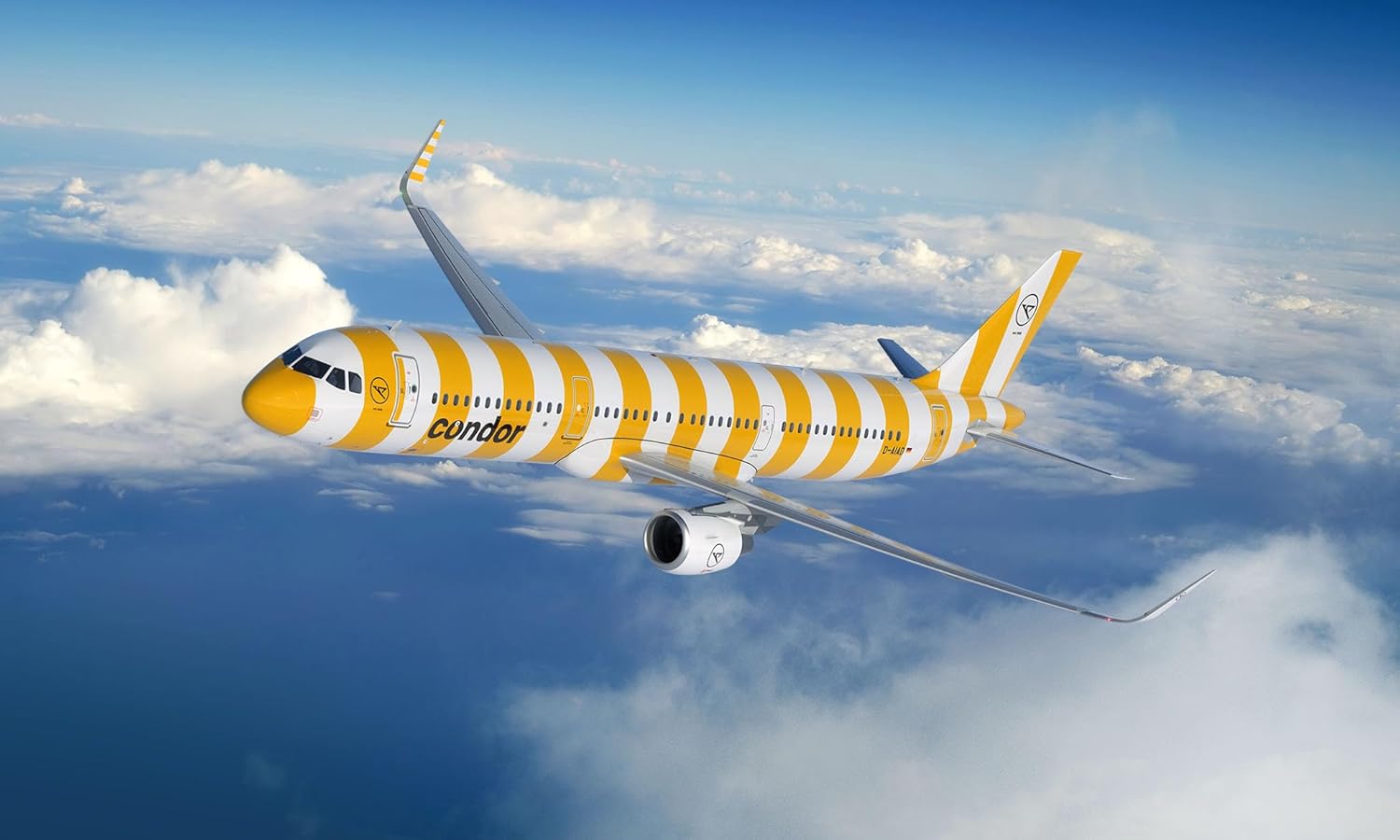 Revell Model Set 63788 Airbus A321-200 Condor 1:144 Scale Unbuilt/Unpainted Plastic Model Kit with Accessories
