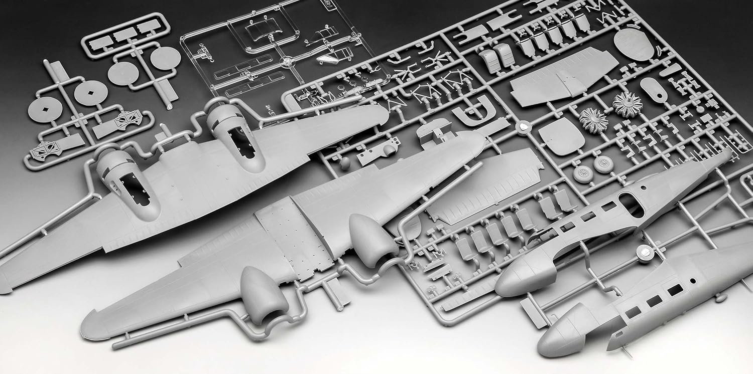 Revell Model Set 63811 Beechcraft Model 18 1:48 Scale Unbuilt/Unpainted Plastic Model Kit with Accessories