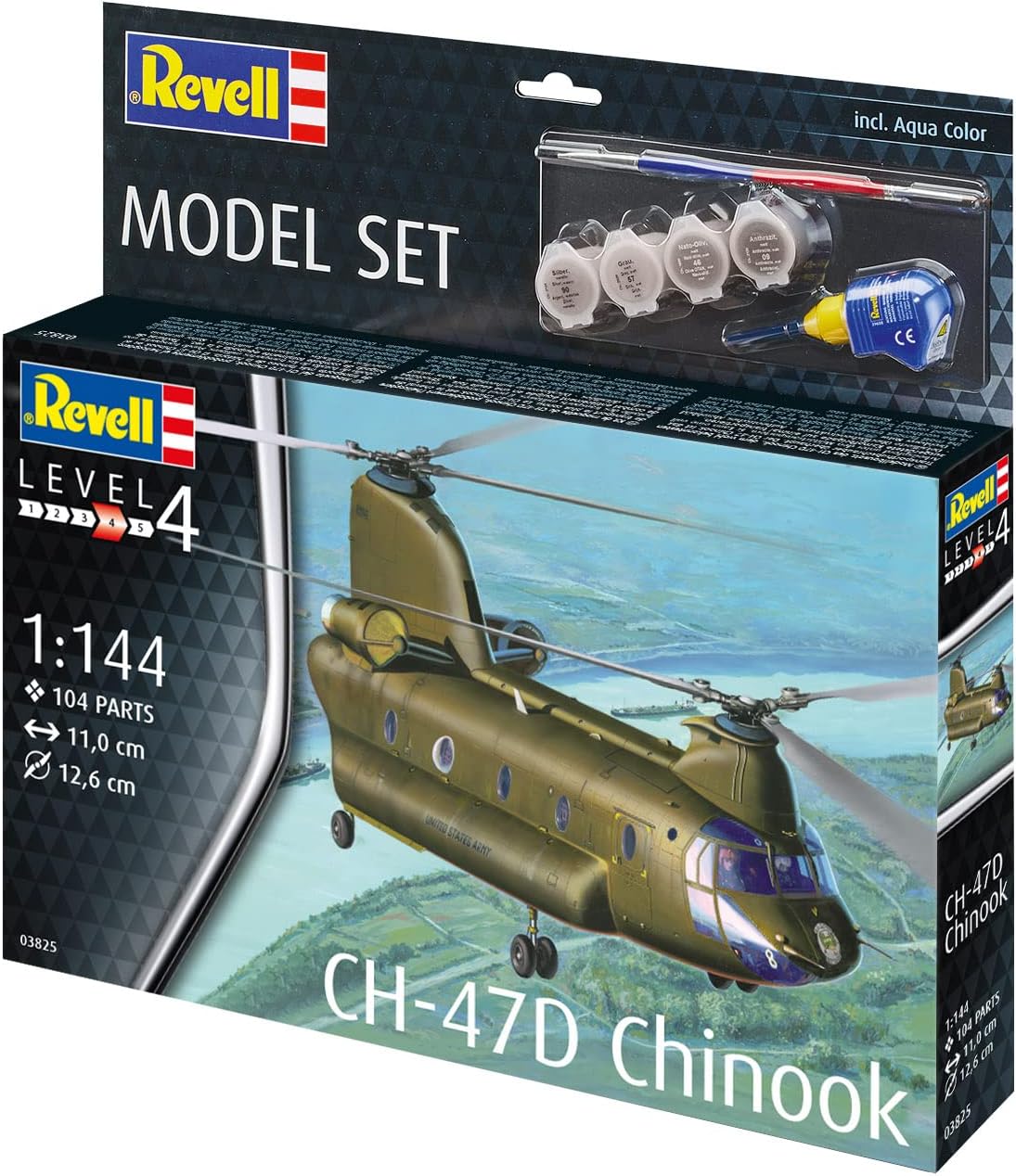 REVELL - Model Set CH-47D Chinook 1:144 /Toys