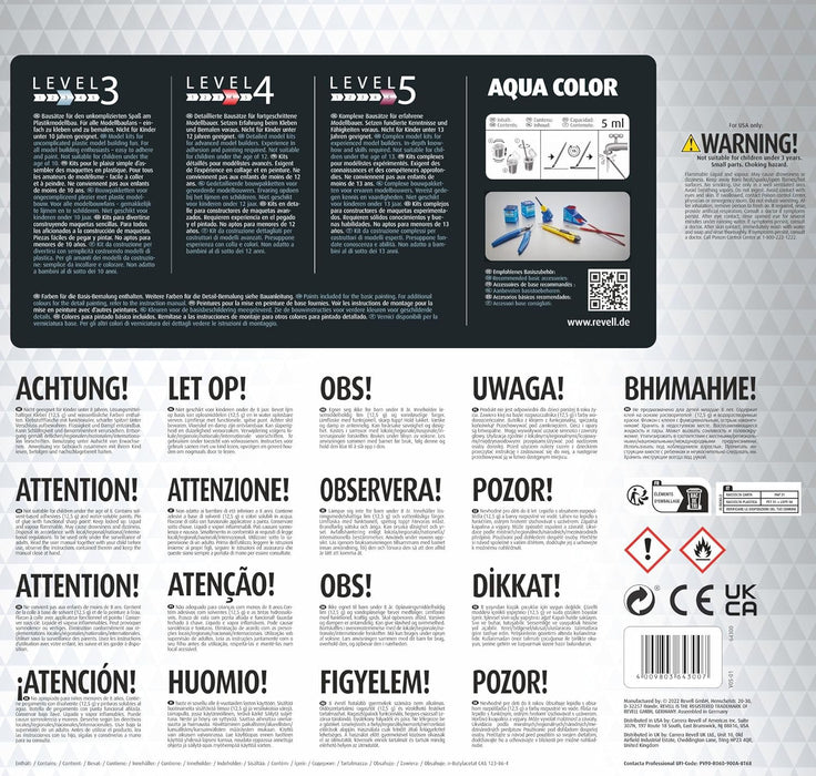 Revell Model Set 64300 Avro Lancaster Mk.I/III 1:72 Scale Unbuilt/Unpainted Plastic Model Kit With Accessories