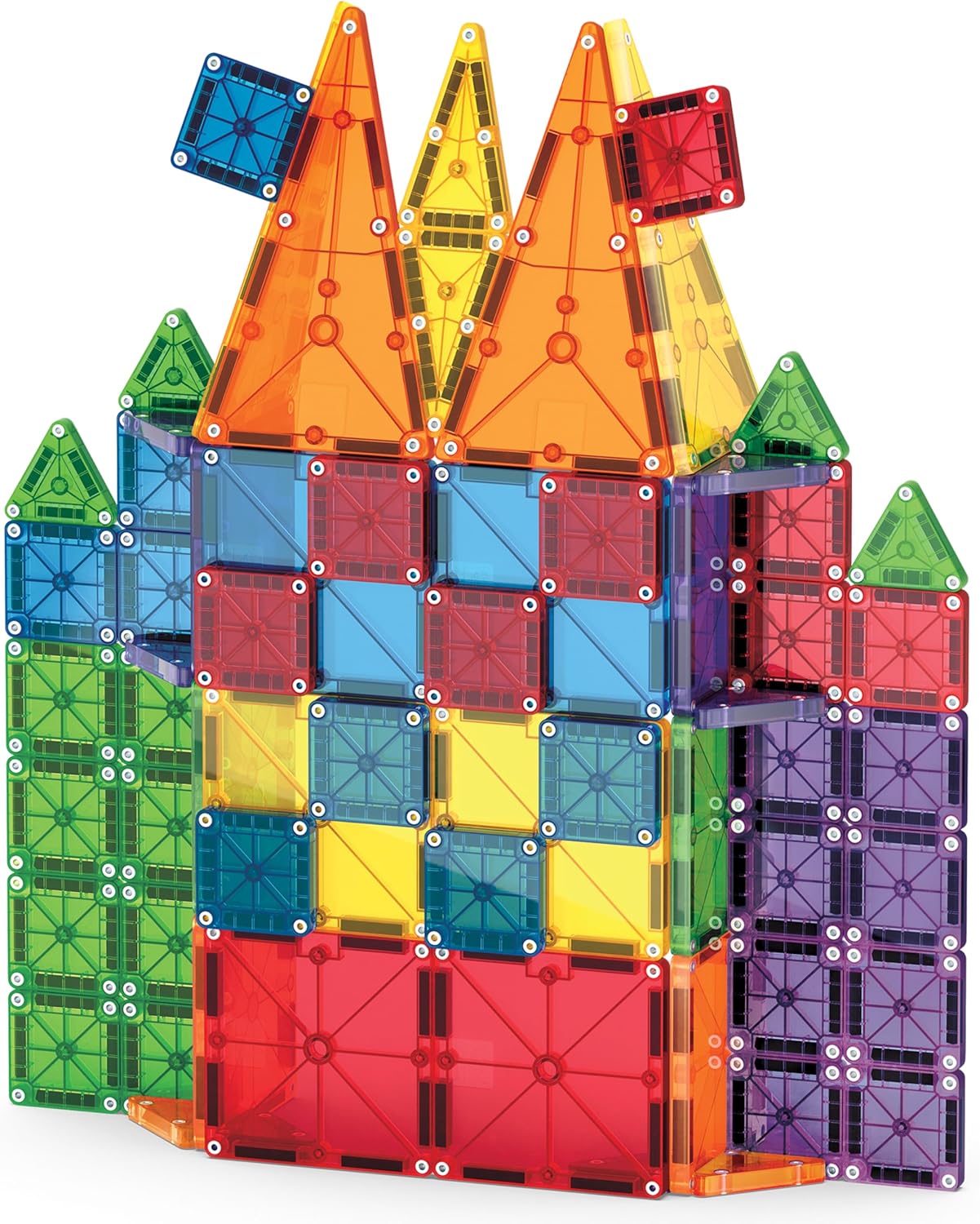 MAGNA-TILES 62-delige combo magnetische bouwset, het originele merk van magnetische bouw