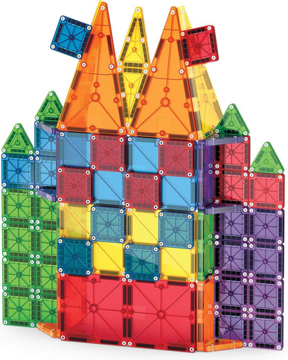 MAGNA-TILES 62-delige combo magnetische bouwset, het originele merk van magnetische bouw