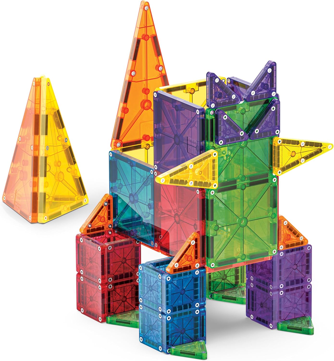 MAGNA-TILES 62-delige combo magnetische bouwset, het originele merk van magnetische bouw
