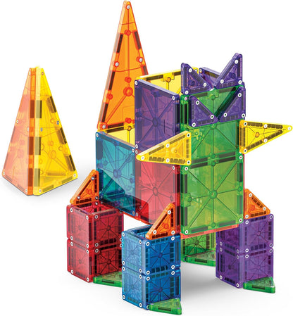 MAGNA-TILES 62-delige combo magnetische bouwset, het originele merk van magnetische bouw
