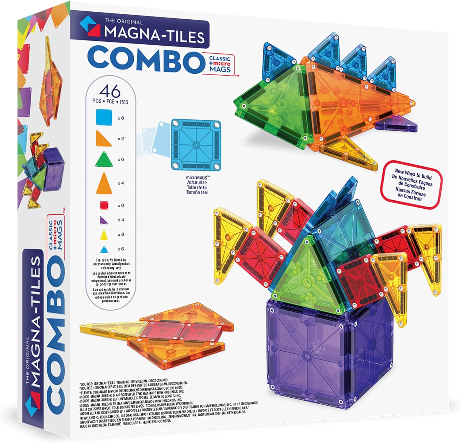 MAGNA-TILES MicroMAGS 46-delige combi-set