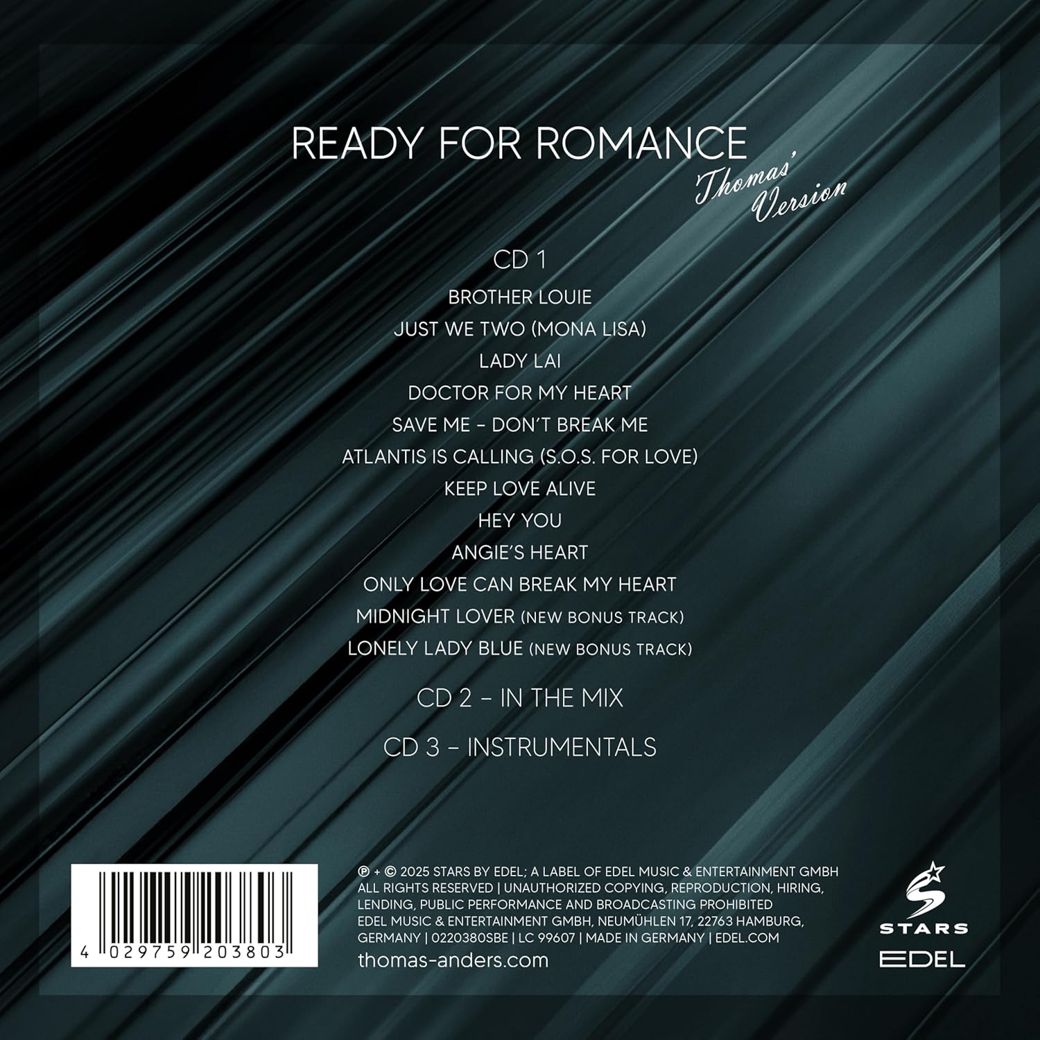 Sings Modern Talking: Ready For Romance