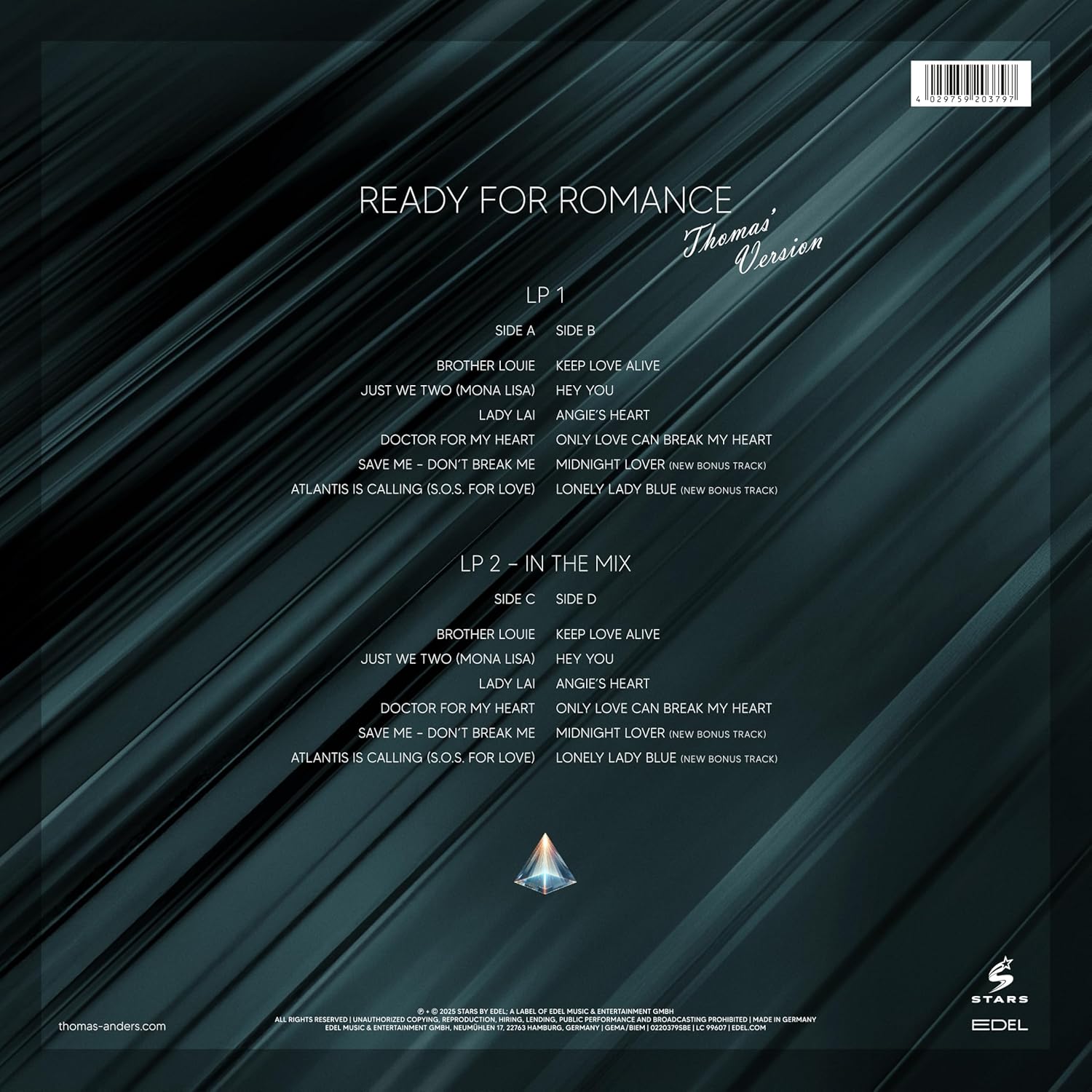 ...sings Modern Talking: Ready for Romance (2LP