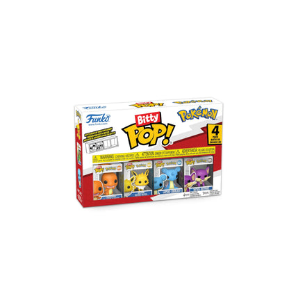 Funko Bitty Pop! Pokemon - Charmander 4PK and A Surprise Mystery Mini Figure - 0.9 Inch (2.2 Cm) Collectable - Stackable Display Shelf Included - Gift Idea - Party Bags Stocking - Cake Topper