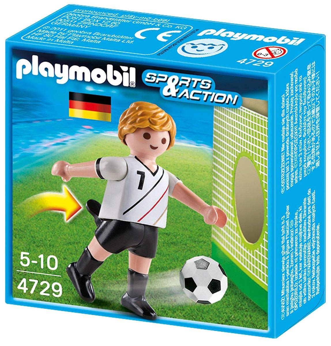 PLAYMOBIL 4729 - Calciatore Germania, Multicolore