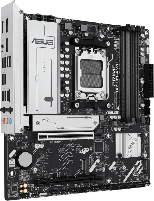 Asus Prime B850M-A Wifi - Motherboard - Micro Atx - Socket Am5 - Amd B850 Chipset - Usb 3.2 Gen 2, Usb 3.2 Gen 1, Usb-C