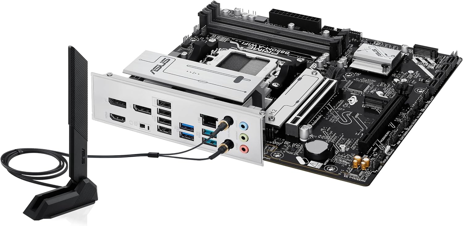 Asus Prime B850M-A Wifi - Motherboard - Micro Atx - Socket Am5 - Amd B850 Chipset - Usb 3.2 Gen 2, Usb 3.2 Gen 1, Usb-C